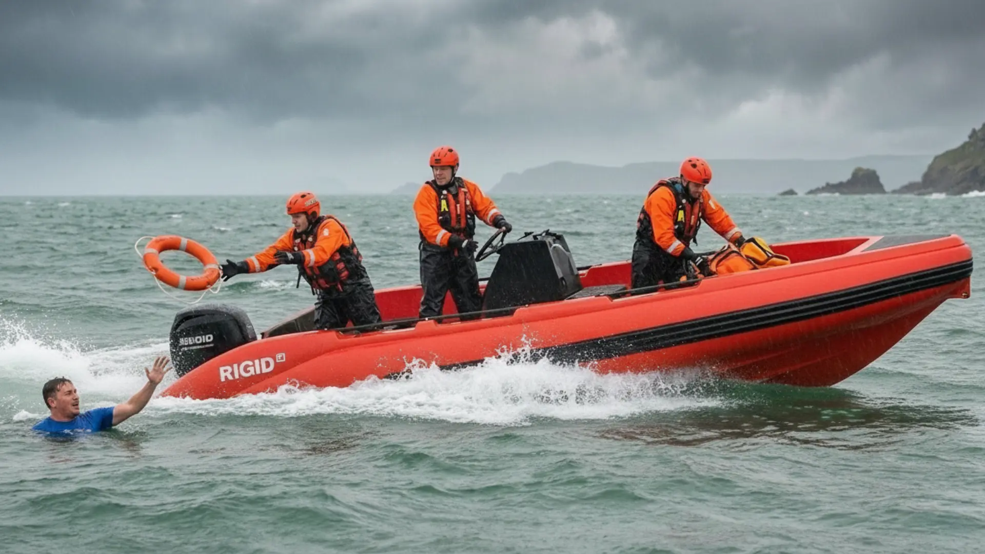 Bateau de sauvetage professionnel PEHD RIGID